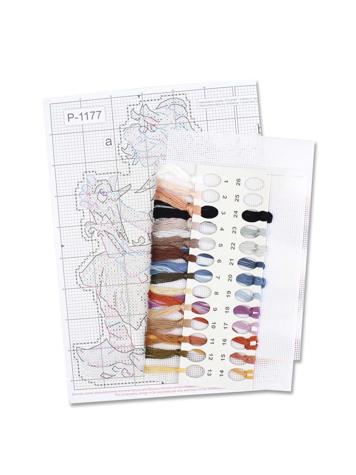 Vista adicional de Kit de punto de cruz en lienzo plástico MP Studia SR-1177 – Papa Carlo | Kit plástico 14 ct 17x10 cm
