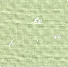 Belfast Linen Fabric 32ct Zweigart – Color 6369 "Leaves" (Green Leaf with White Specks and Twigs)