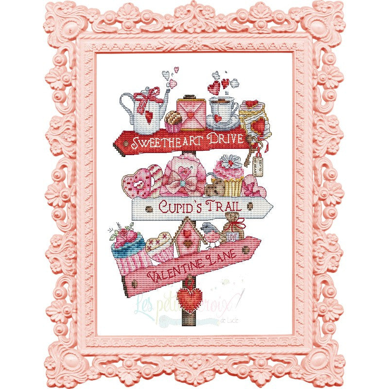 The Paths of Love - Cross Stitch Chart - Les Petites Croix de Lucie