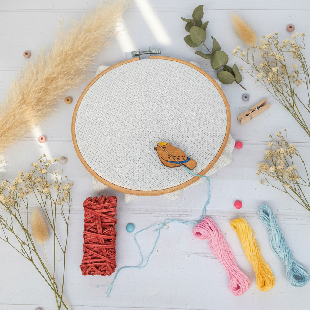 Porte-aiguille magnétique "BIRD BLUE" KF059/200-1 par Wizardi