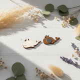 Magnetic needle magnet. Whale. KF059/38 Wizardi