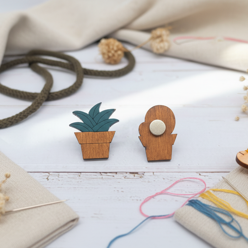 Porte-aiguille magnétique. Succulente KF059/63 par Wizardi