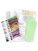 Kit de Punto de Cruz “Spring Garland (7 Flags)” MP Studia ST-1209 – Guirnalda Bordada Primavera
