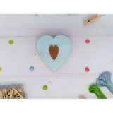 Blue Heart Needle Case - Wizardi Wood Crafts KF056/100B