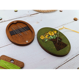 Estuche de agujas de madera KF056/120G “Tulipanes” – Kind Fox by Wizardi