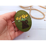 Estuche de agujas de madera KF056/120G “Tulipanes” – Kind Fox by Wizardi