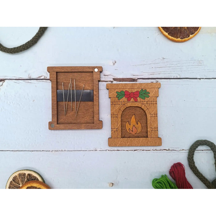 Étui à aiguilles en bois Wizardi KF056/125 – Cheminée décorative