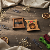 Wizardi KF056/125 Wooden Needle Case – Decorative Fireplace