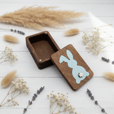 Wooden Box with Rabbit Design KF057/31