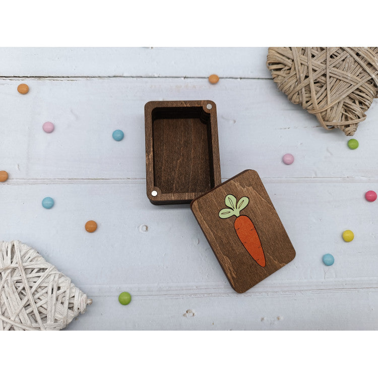 Wooden Organizer Box with Carrot Design KF057/32