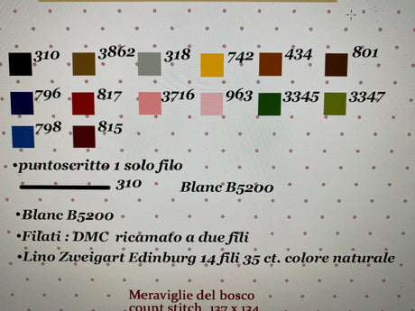 Meraviglie del Bosco - Lilli Violette - Cross Stitch Chart