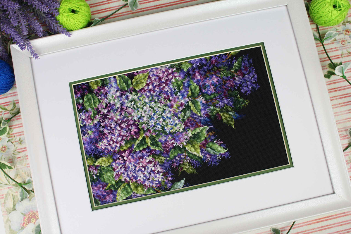 Vista adicional de Kit de punto de cruz MP Studia SNV-951 – Fragrant Lilac 18x27 cm