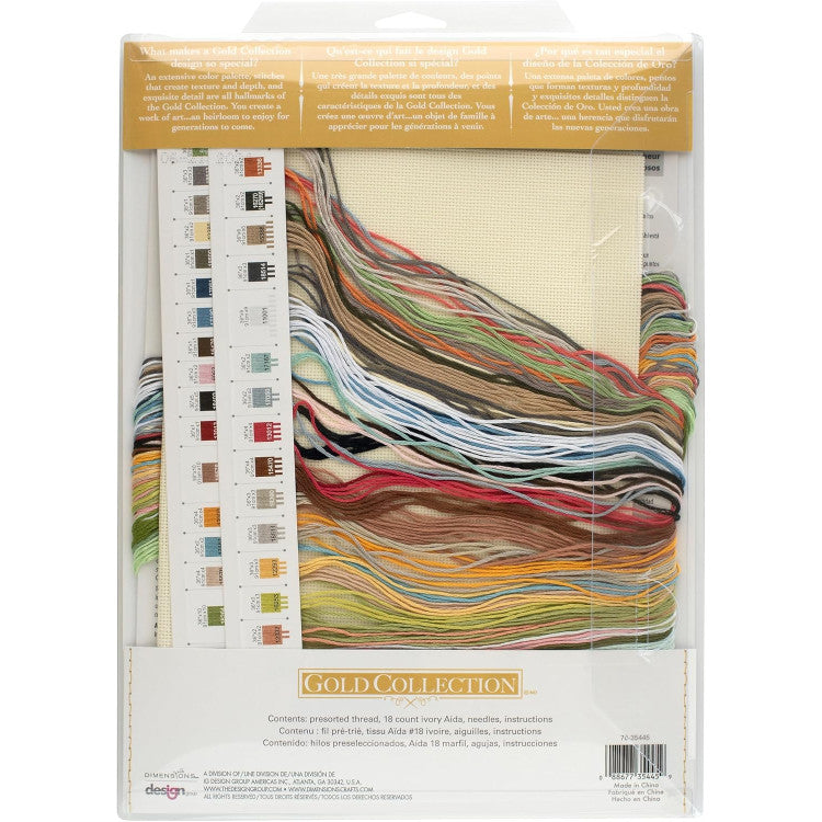 Kit de point de croix Dimensions Gold Collection - Moments de bonheur (70-35445)