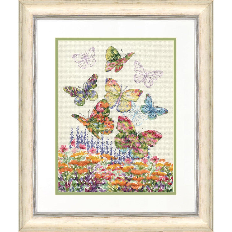 Kit de Punto de Cruz Dimensions - Floral Butterfly (70-35448)