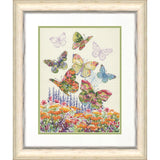 Kit de Punto de Cruz Dimensions - Floral Butterfly (70-35448)