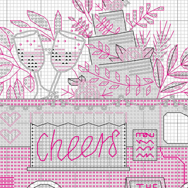 Kit de Punto de Cruz Dimensions - Wedding Cheers (70-65233)