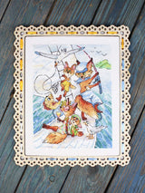 Kit de punto de cruz MP Studia SM-1248 Sea Trip – Viaje por el Mar 20x16 cm