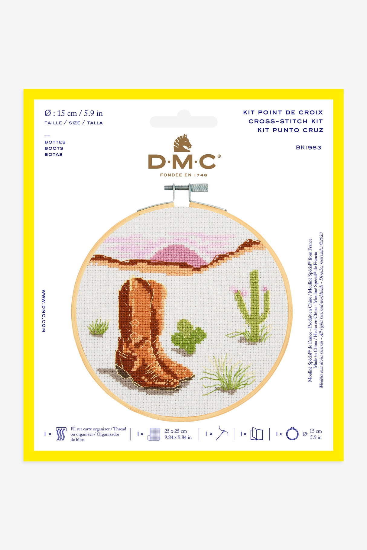 DMC Cross Stitch Kit "American Dream Boots"