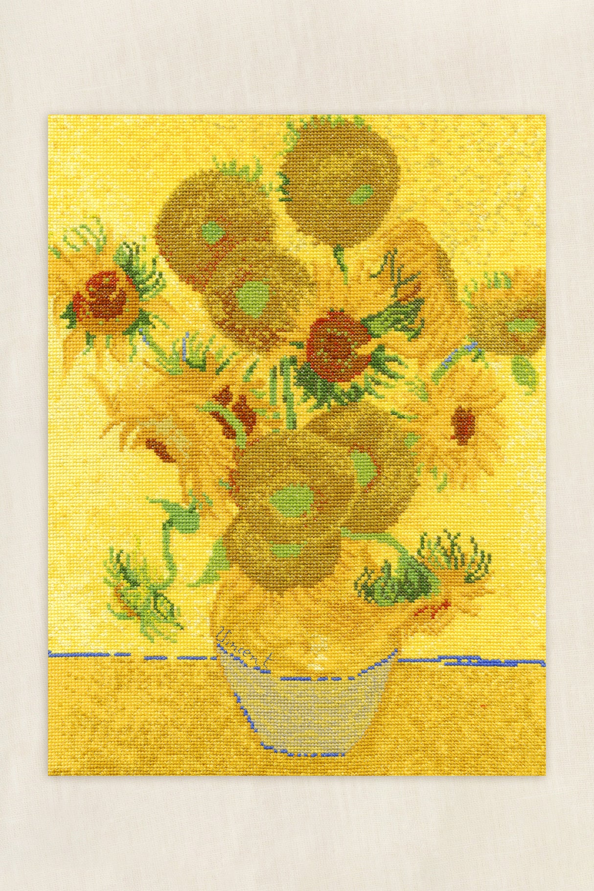Kit de Punto de Cruz "Girasoles de Van Gogh" - The National Gallery, Avanzado de DMC
