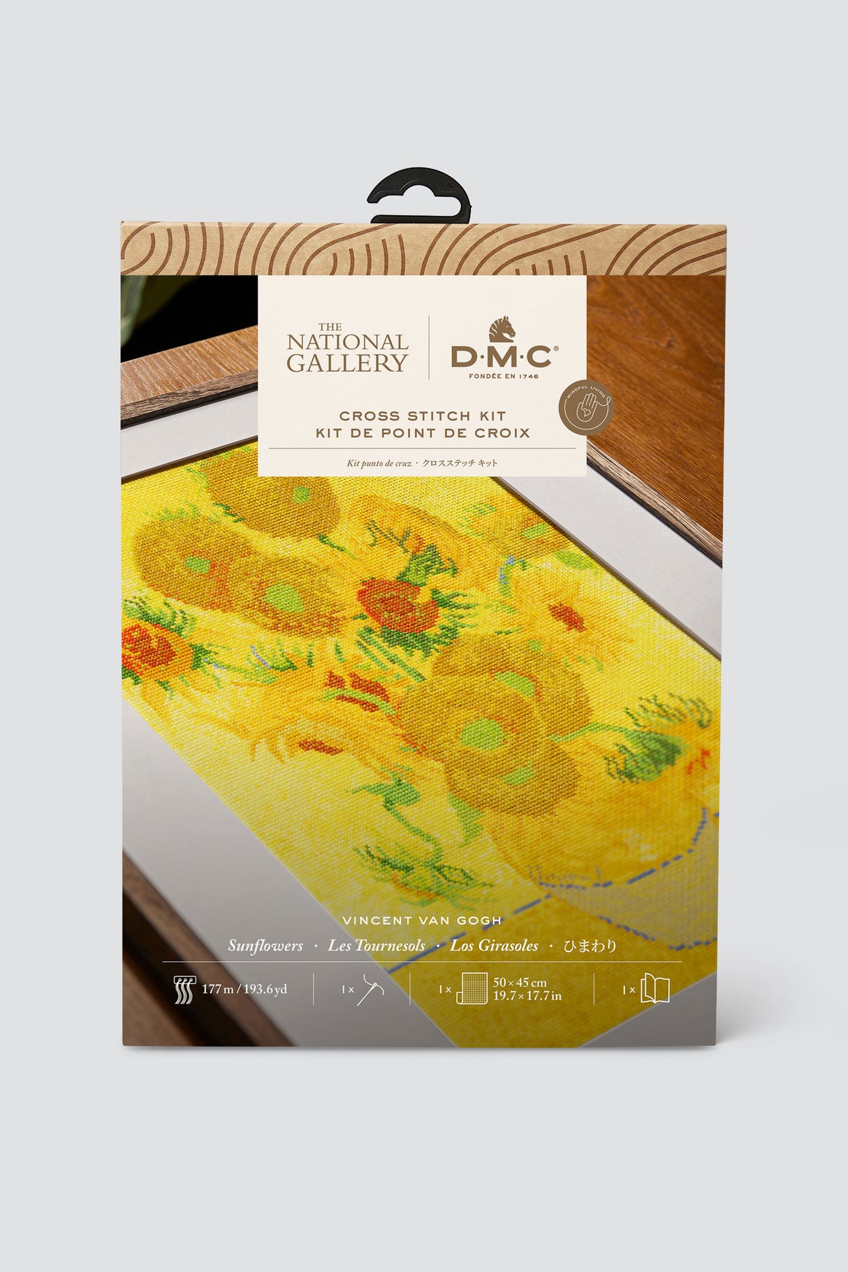 Kit de point de croix « Tournesols de Van Gogh » - The National Gallery, Advanced DMC