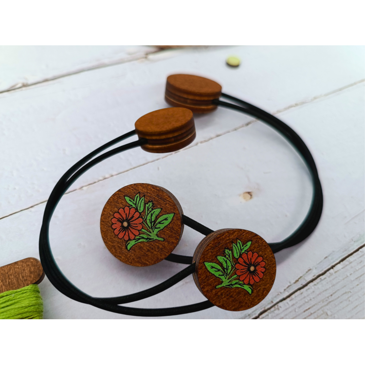 Vista adicional de Imán para agujas Wizardi KF040/2P Magnetic Keepers Flowers | Sujetadores magnéticos para tela