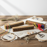 Organisateur d'aiguilles sur base en bois, NOYER avec 60 trous OG-004