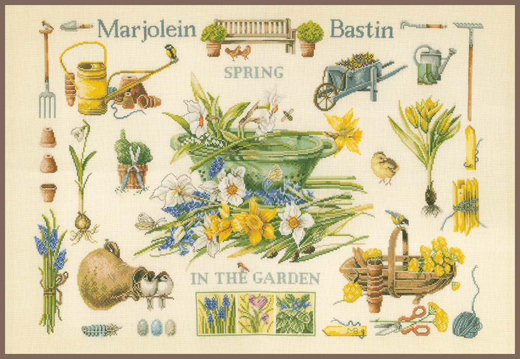 Spring in the garden - Lanarte - Cross stitch kit PN-0007964