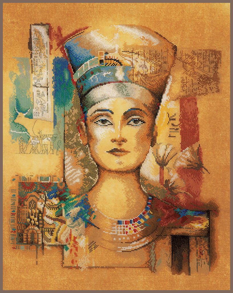 Kreuzstich-Set „Königin Nofretete“ – Lanarte PN-0007978