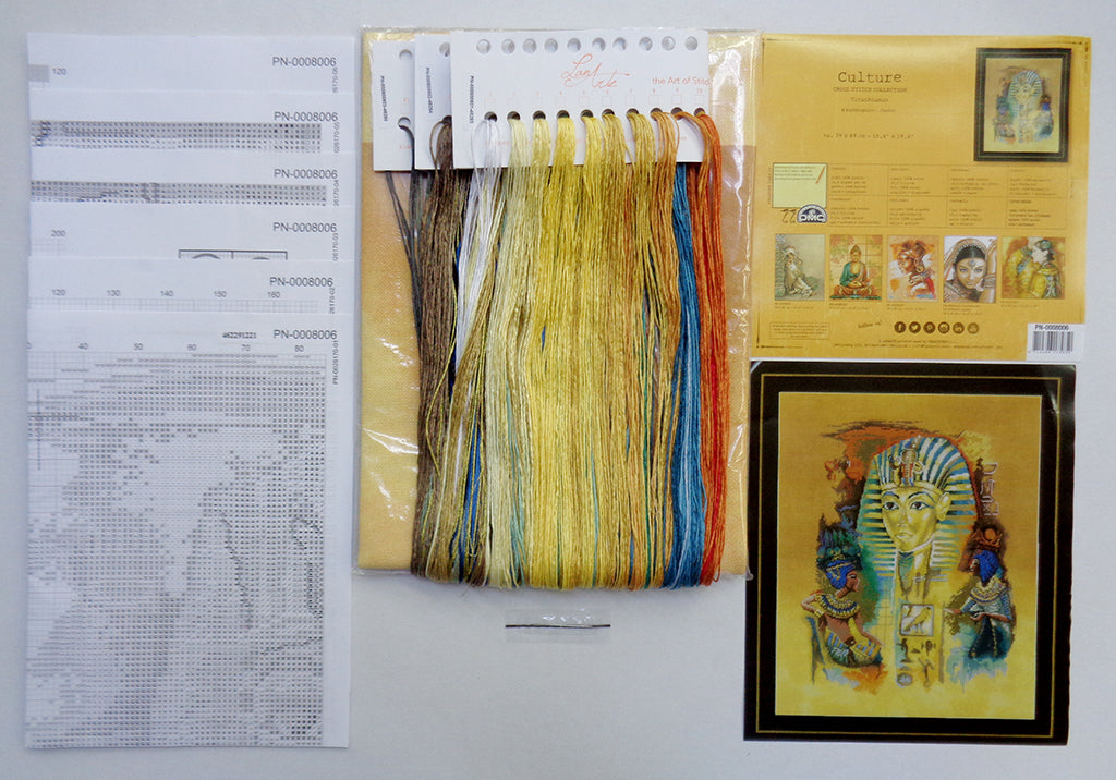 Tutanchamun - Lanarte - Kreuzstich-Set PN-0008006