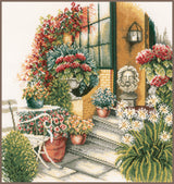 Terrace in autumn blossom - Lanarte - Cross stitch kit PN-0008016