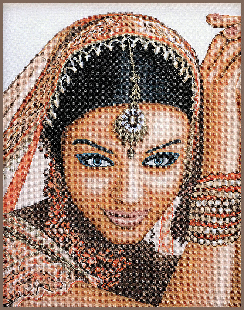 Indian model - Lanarte - Cross stitch kit PN-0008301