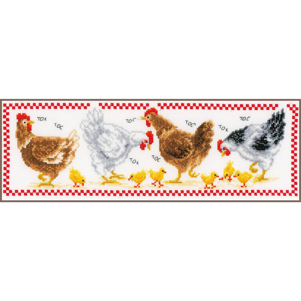 Chickens - Vervaco - Kit de punto de cruz PN-0011395