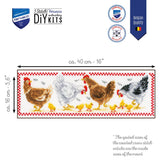 Chickens - Vervaco - Kit de punto de cruz PN-0011395