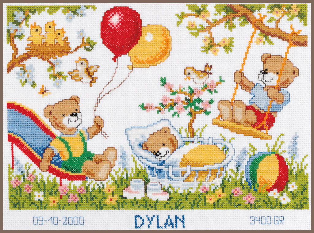 Bears in the Garden - Vervaco - Cross Stitch Kit PN-0011997