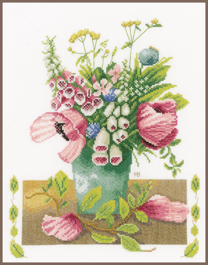 Summer Bouquet - Lanarte - Cross Stitch Kit PN-0021209