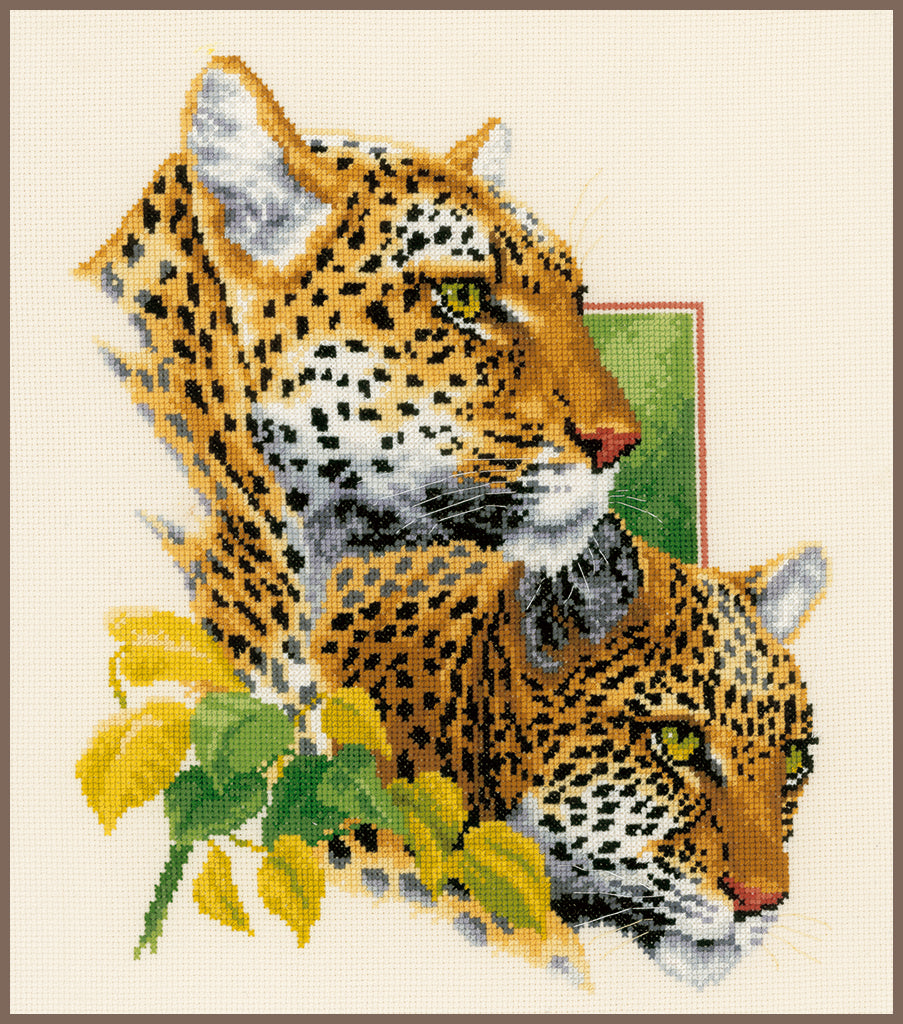 Pareja de leopardos - Vervaco - Kit de punto de cruz PN-0143772