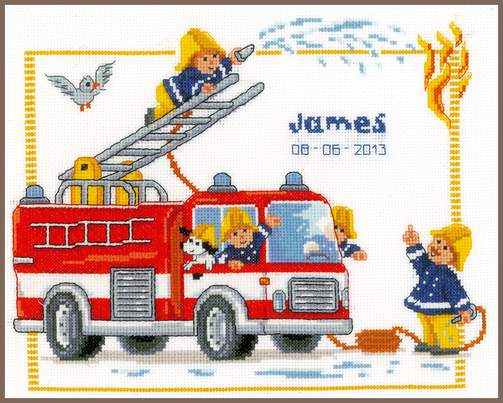 Fire Brigade - Vervaco - Cross Stitch Kit PN-0145601