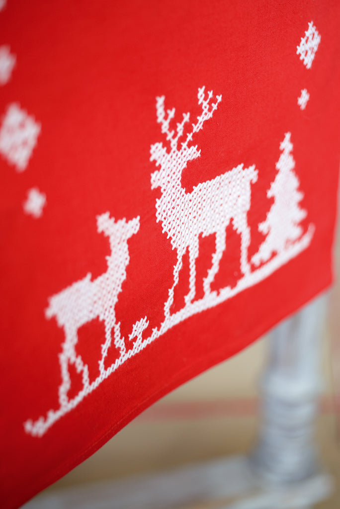 Christmas Deer Table Runner - Vervaco - Cross Stitch Kit PN-0147225