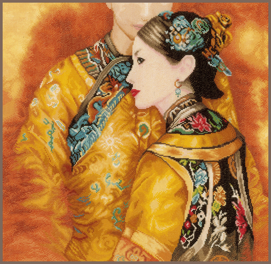 Asiatisches Paar - Lanarte - Kreuzstich-Set PN-0147587