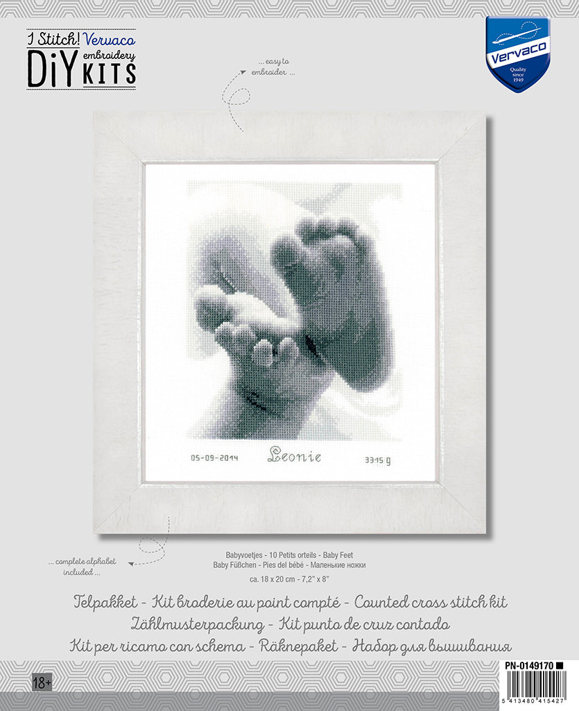 Little Baby Feet - Vervaco - Cross Stitch Kit PN-0149170