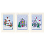 Winter houses set of 3 - Vervaco - Kit de punto de cruz PN-0149548