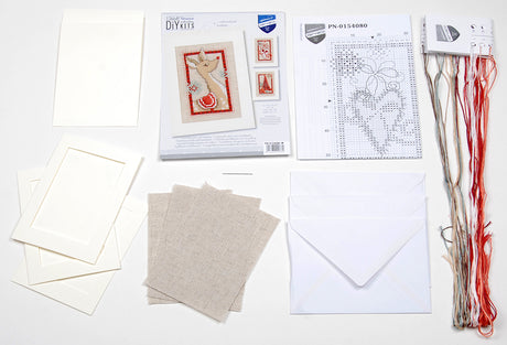 Greeting cards: Christmas symbols - Vervaco - Cross stitch kit PN-0154080