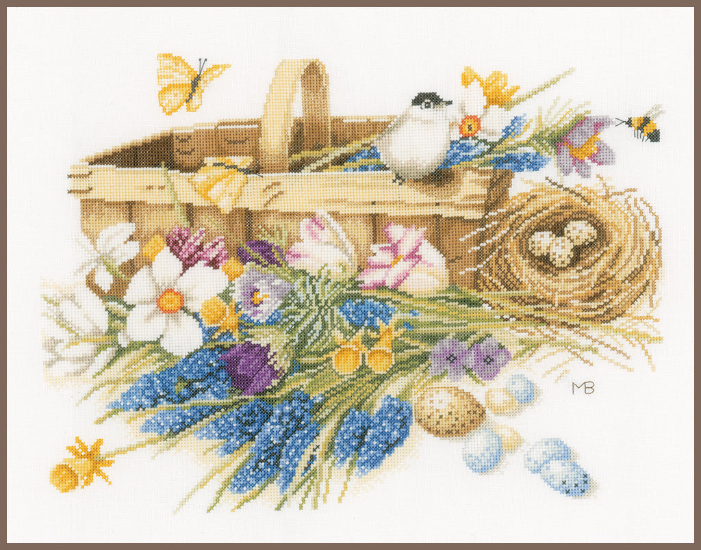 Spring flowers - Lanarte - Cross stitch kit