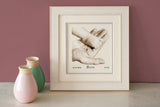 Natalicio - Baby foot in hand - Vervaco - Cross stitch kit PN-0156487