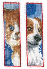 Cat and dog set of 2 - Vervaco - Cross stitch kit PN-0162195