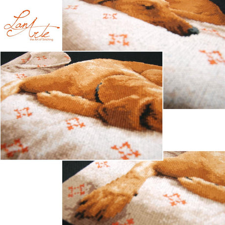 Perro durmiendo - Lanarte - Kit de punto de cruz PN-0164050