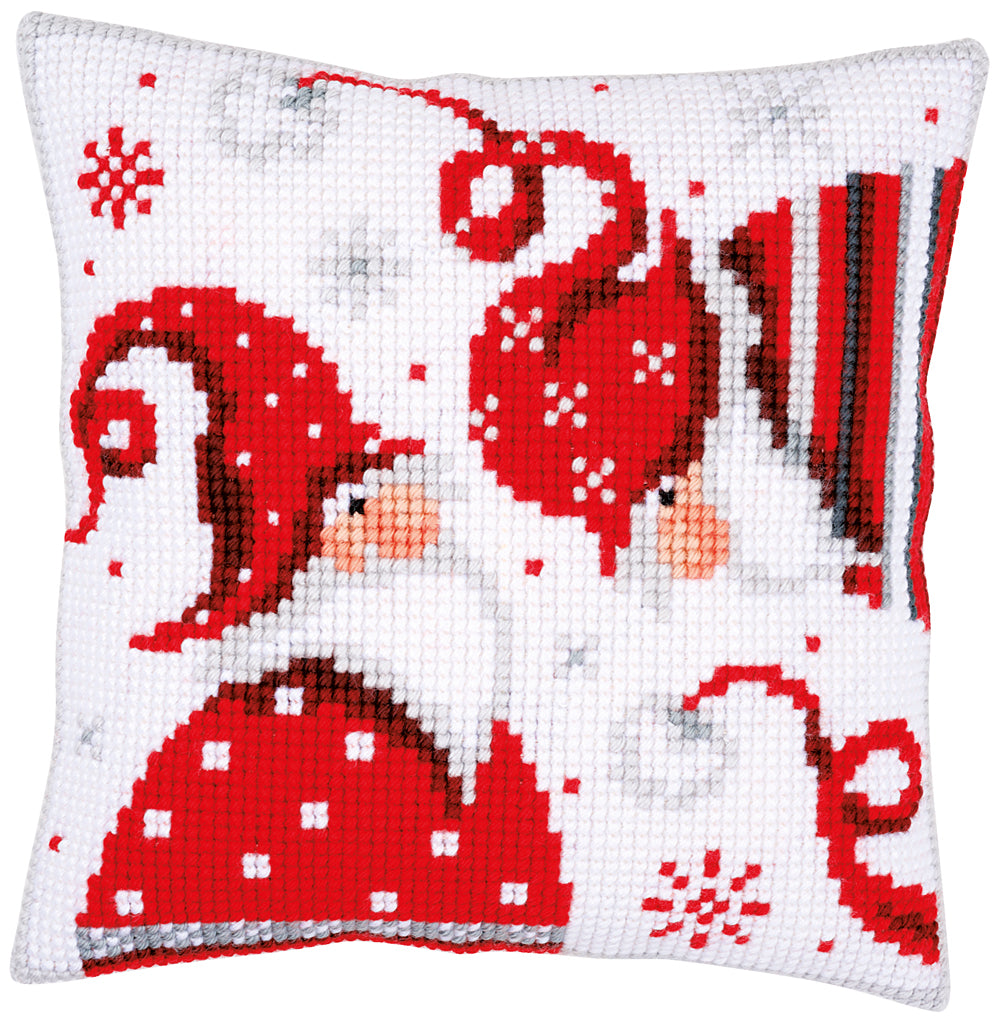 CHRISTMAS GNOMES I - Kit para crear una almohada - Vervaco PN-0164610