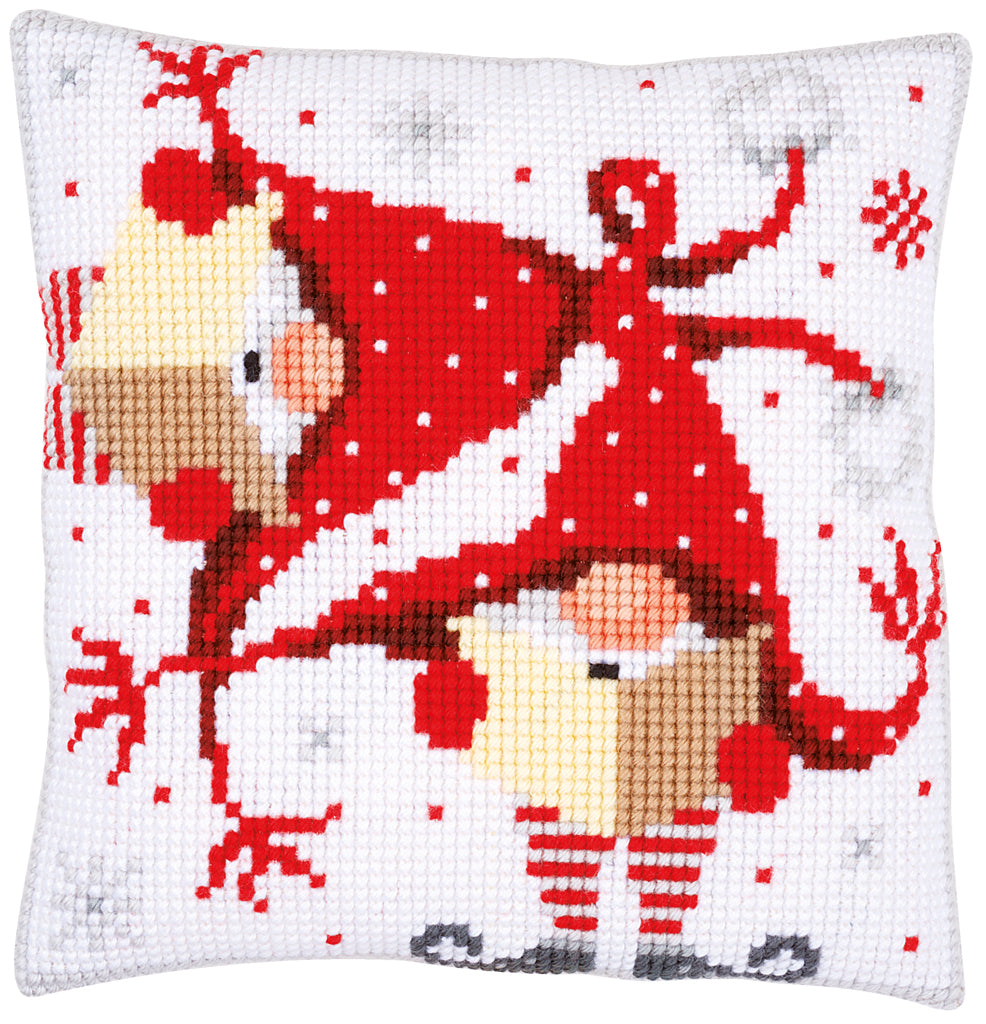 CHRISTMAS GNOMES II - Kit para crear una almohada - Vervaco PN-0164611