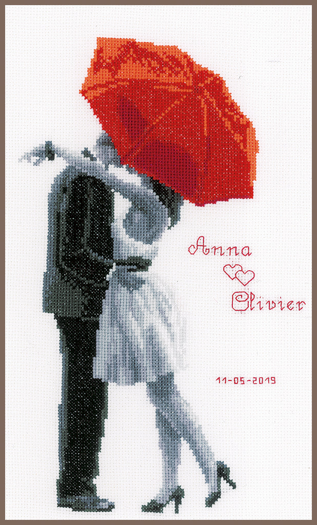 Under my Red Umbrella - Vervaco - Cross stitch kit