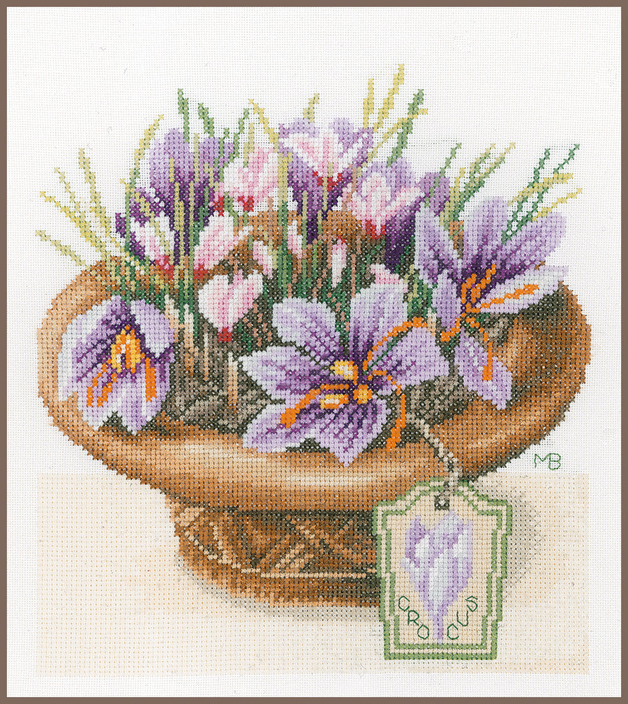 Safranblüten - Lanarte - Kreuzstich-Set PN-0168601